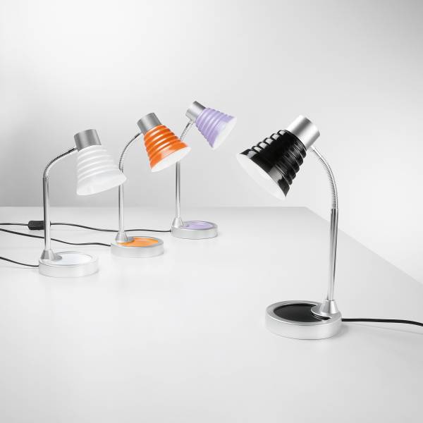 Tischleuchte Leonardo Aluminium - 1-flammig - Orange