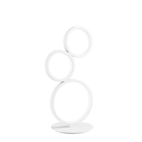 Lampada da tavolo con 3 anelli Fredy Silicone / Alluminio - 3 punti luce