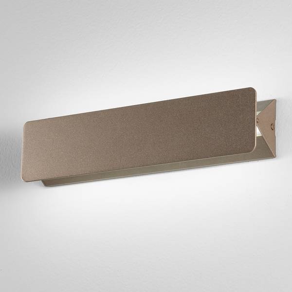 Lampada a muro LED Aileron Alluminio - 1 punto luce - Rame