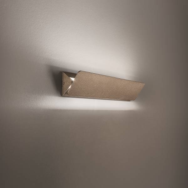 Lampada a muro LED Aileron Alluminio - 1 punto luce - Rame