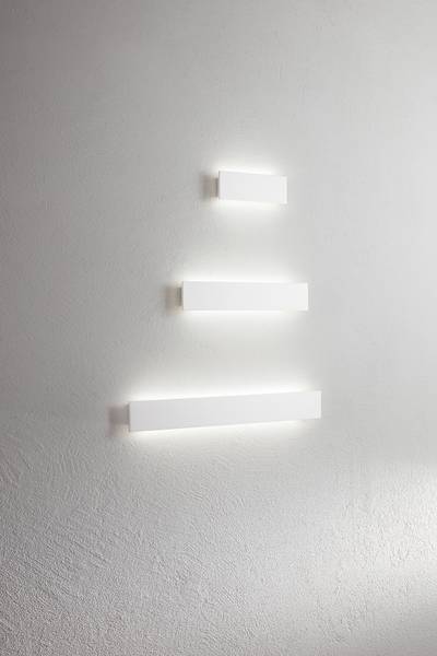 Lampada a muro LED Ortisei Gips - 2 punto luce - Larghezza: 60 cm