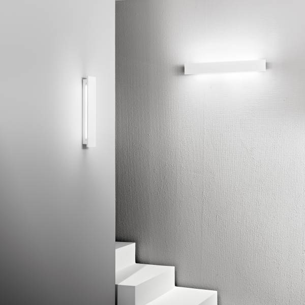 Lampada a muro LED Ortisei Gips - 2 punto luce - Larghezza: 60 cm