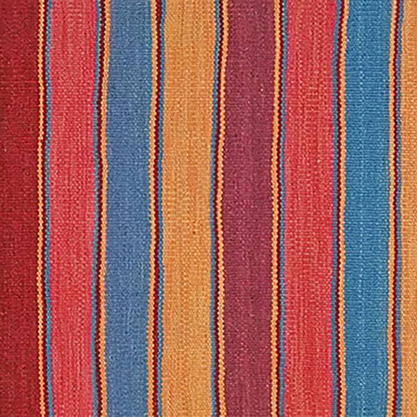 Laagp. vloerkleed Kelim Gashgai 2166300 scheerwol - rood/beige