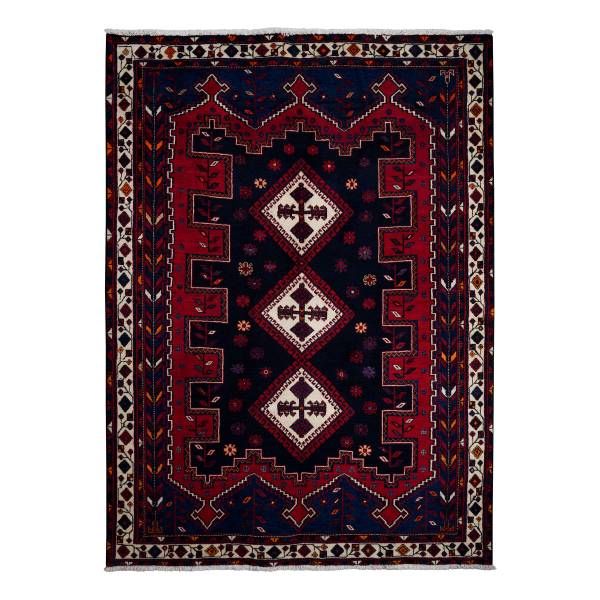 Tappeto a pelo corto Afshar 2179837 Lana vergine - Multicolore