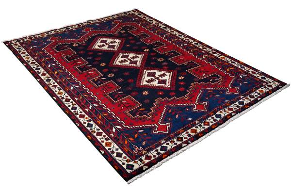 Tappeto a pelo corto Afshar 2179837 Lana vergine - Multicolore