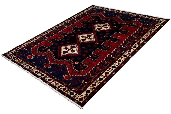 Tappeto a pelo corto Afshar 2179837 Lana vergine - Multicolore