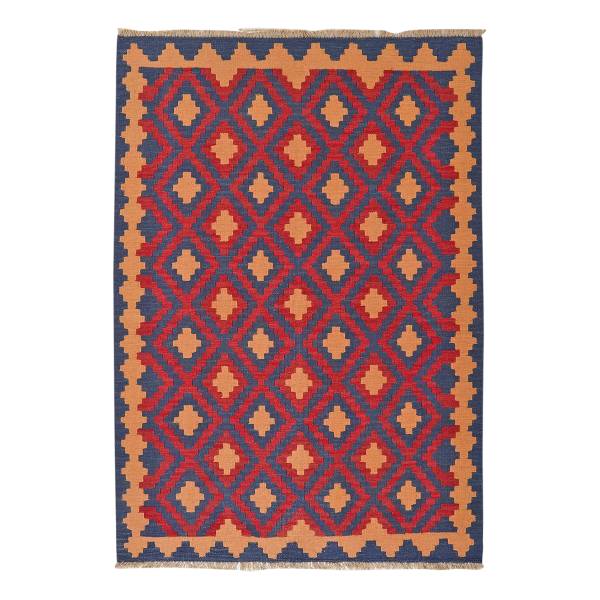 Tappeto pelo corto Kelim Gashgai 2168271 Lana vergine - Multicolore