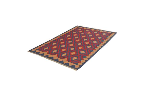 Tappeto pelo corto Kelim Gashgai 2168271 Lana vergine - Multicolore