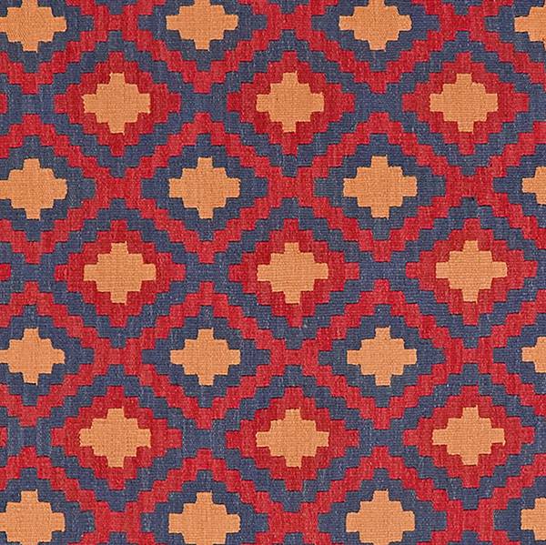Tappeto pelo corto Kelim Gashgai 2168271 Lana vergine - Multicolore