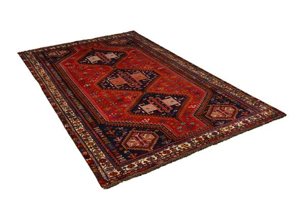 Kurzflorteppich Gashgai 2170290 Schurwolle - Mehrfarbig