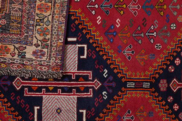 Kurzflorteppich Gashgai 2170290 Schurwolle - Mehrfarbig