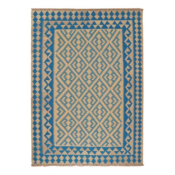 Kurzflorteppich Kelim Gashgai 2171337 Schurwolle - Beige