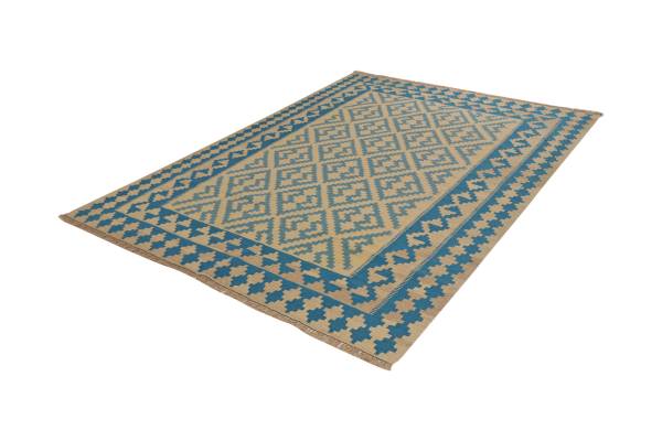 Kurzflorteppich Kelim Gashgai 2171337 Schurwolle - Beige