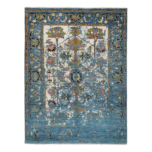Tapis à poils longs Rizbaf.Mod 2161276 Laine vierge - Multicolore
