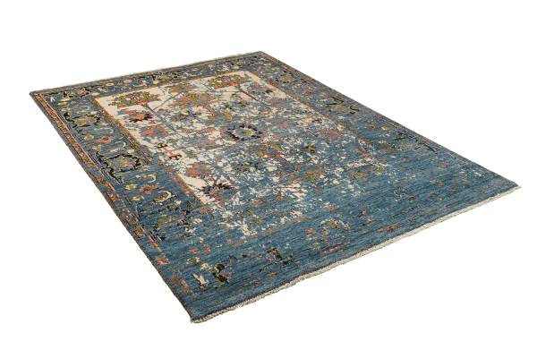 Tapis à poils longs Rizbaf.Mod 2161276 Laine vierge - Multicolore