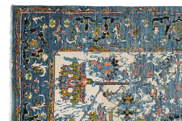 Tapis à poils longs Rizbaf.Mod 2161276 Laine vierge - Multicolore