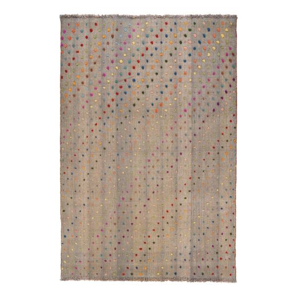 Tappeto pelo corto Kelim Gashgai 2154680 Lana vergine - Multicolore