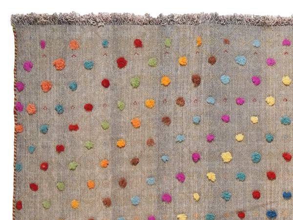 Tappeto pelo corto Kelim Gashgai 2154680 Lana vergine - Multicolore