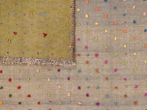 Tappeto pelo corto Kelim Gashgai 2154680 Lana vergine - Multicolore