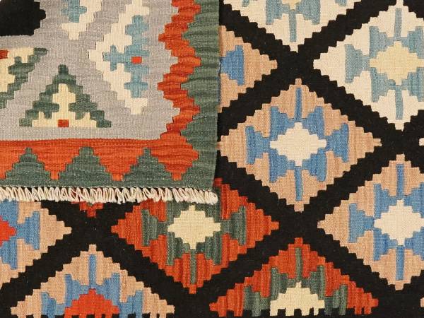 Kurzflorteppich Kelim Gashgai 2165606 Schurwolle - Beige / Rot