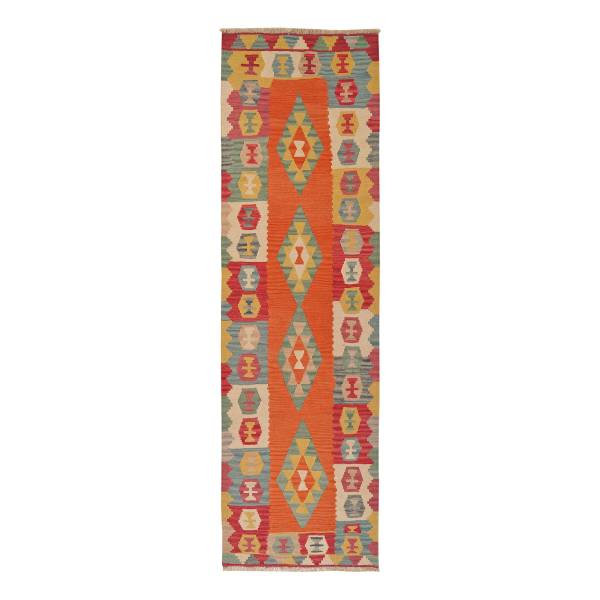 Tappeto pelo corto Kelim Gashgai 2172454 Lana vergine - Multicolore