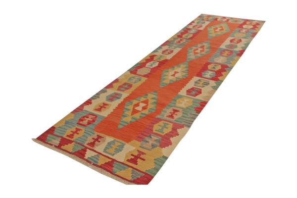 Tappeto pelo corto Kelim Gashgai 2172454 Lana vergine - Multicolore
