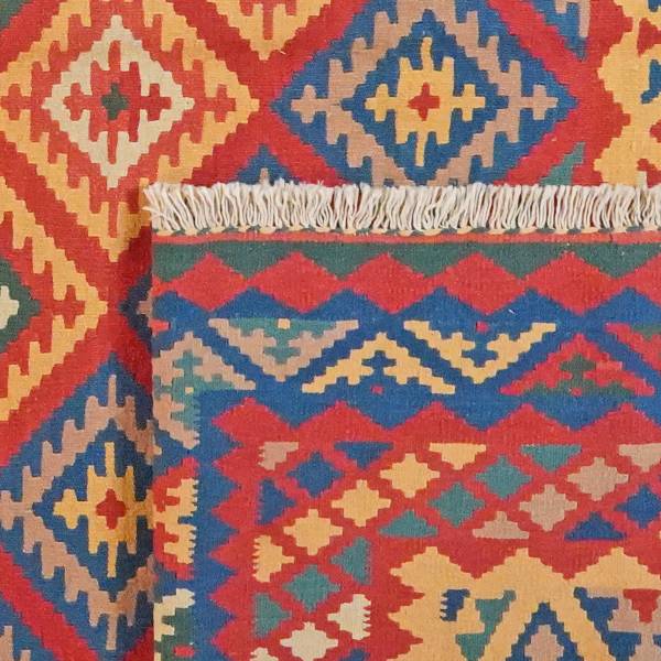 Kurzflorteppich Kelim Gashgai 1728721 Schurwolle - Schwarz