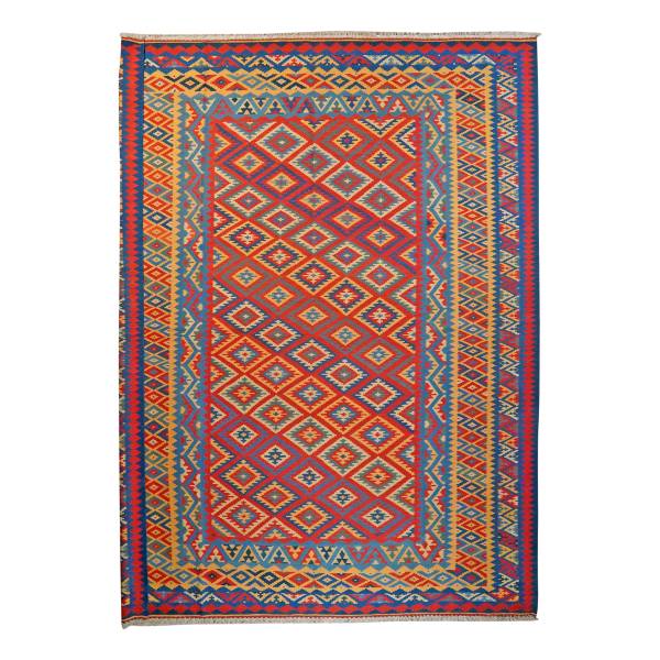 Kurzflorteppich Kelim Gashgai 1728778 Schurwolle - Mehrfarbig