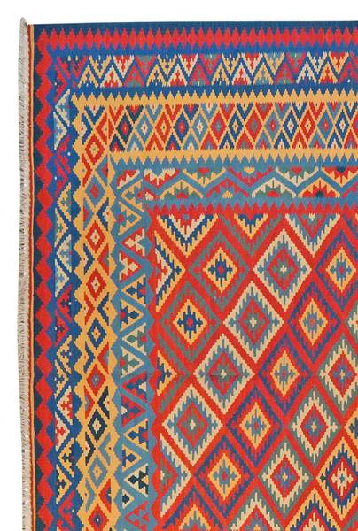 Kurzflorteppich Kelim Gashgai 1728778 Schurwolle - Mehrfarbig