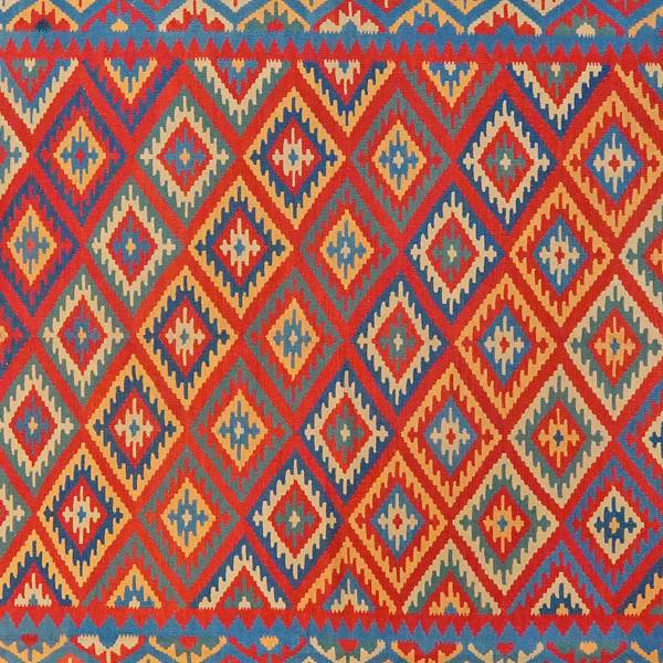 Kurzflorteppich Kelim Gashgai 1728778 Schurwolle - Mehrfarbig