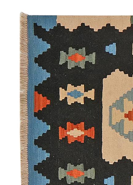 Kurzflorteppich Kelim Gashgai 2165467 Schurwolle - Mehrfarbig