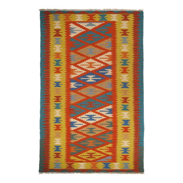 Kurzflorteppich Kelim Gashgai 2036989 Schurwolle - Mehrfarbig