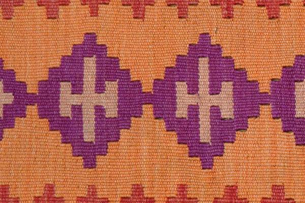 Laagp. vloerkleed Kelim Gashgai 2177470 scheerwol - rood/geel