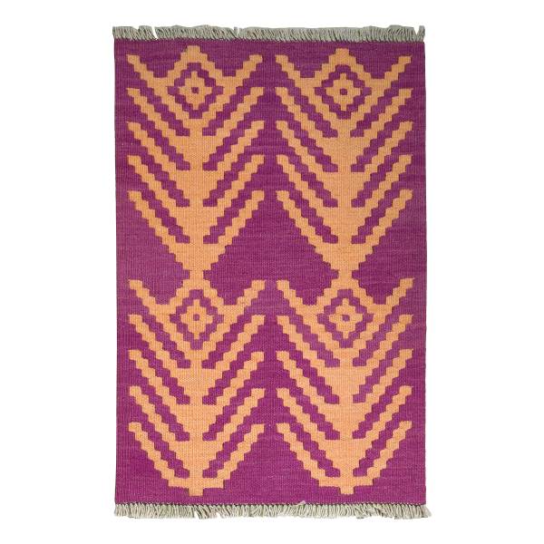 Tappeto pelo corto Kelim Gashgai 2177539 Lana vergine - Multicolore