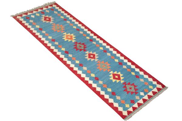 Kurzflorteppich Kelim Gashgai 2178404 Schurwolle - Beige