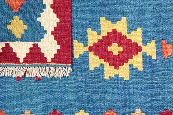Kurzflorteppich Kelim Gashgai 2178404 Schurwolle - Beige