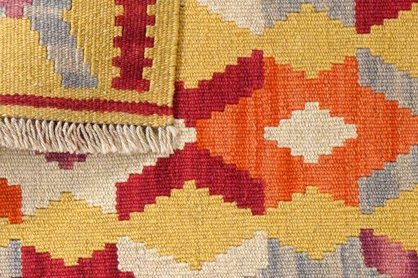 Kurzflorteppich Kelim Gashgai 2178558 Schurwolle - Blau / Beige