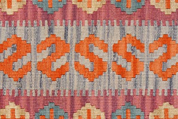 Tapis poils courts Kelim Gashgai 2178565 Laine vierge - Rouge