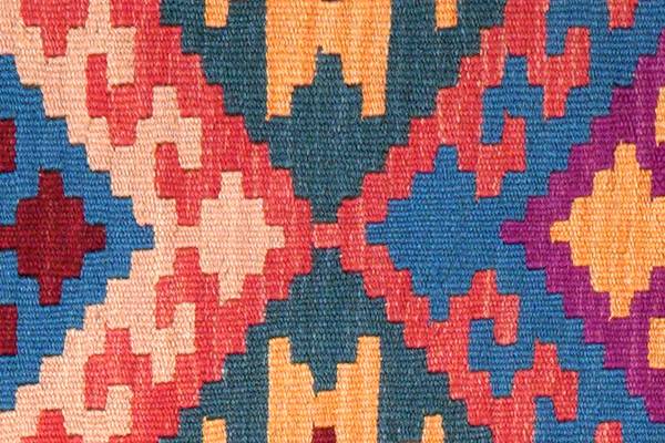 Kurzflorteppich Kelim Gashgai 2177824 Schurwolle - Rot / Beige