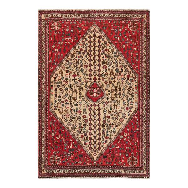 Tappeto a pelo corto Abadeh 2027267 Lana vergine - Beige