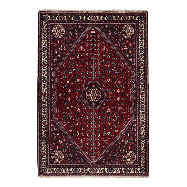 Tappeto a pelo corto Abadeh 2032675 Lana vergine - Rosso / Beige