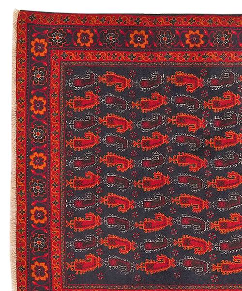 Kurzflorteppich Belutch 2159384 Schurwolle - Blau