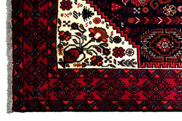 Tappeto a pelo corto Belutch 2177705 Lana vergine - Nero / Rosso