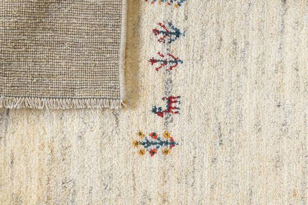 Tappeto a pelo lungo Gabbeh 2180006 Lana vergine - Beige