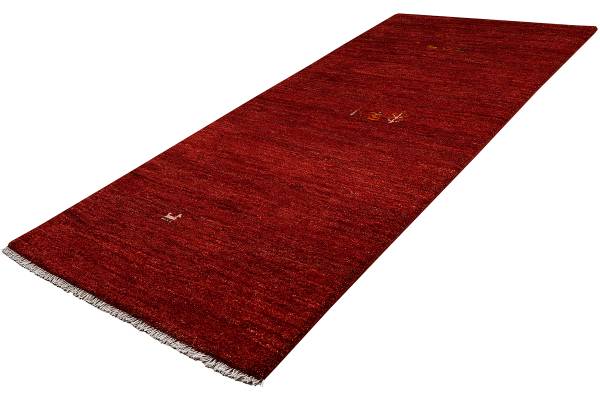 Hochflorteppich Gabbeh 2180035 Schurwolle - Beige / Rot