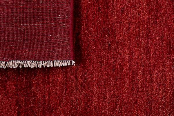 Hochflorteppich Gabbeh 2180035 Schurwolle - Beige / Rot