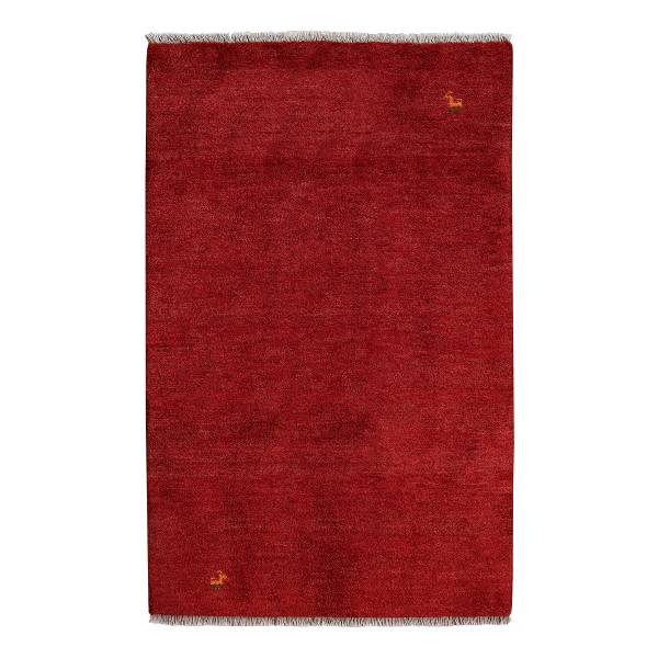 Tappeto a pelo lungo Gabbeh 2180057 Lana vergine - Giallo / Rosso