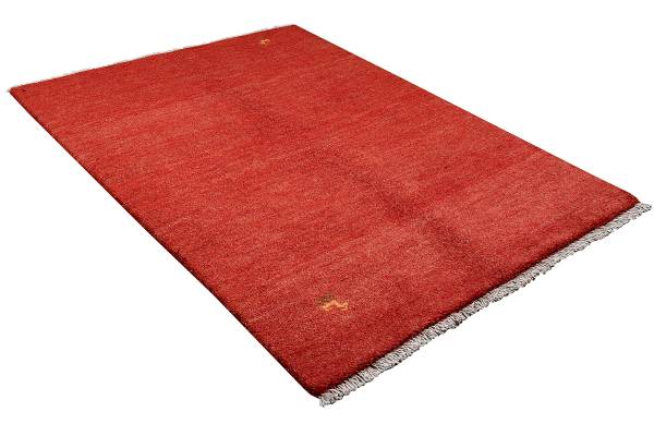 Tappeto a pelo lungo Gabbeh 2180057 Lana vergine - Giallo / Rosso