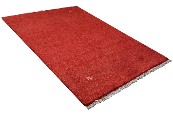 Hochflorteppich Gabbeh 2180066 Schurwolle - Rot