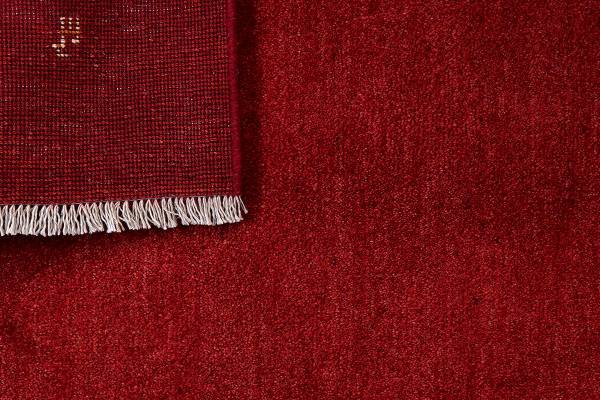 Hochflorteppich Gabbeh 2180066 Schurwolle - Rot
